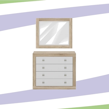 CONJUNTO COMODA CON MARCO ESPEJO - Imagen 1