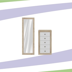 CONJUNTO SINFONIER CON ESPEJO VESTIDOR - Imagen 1