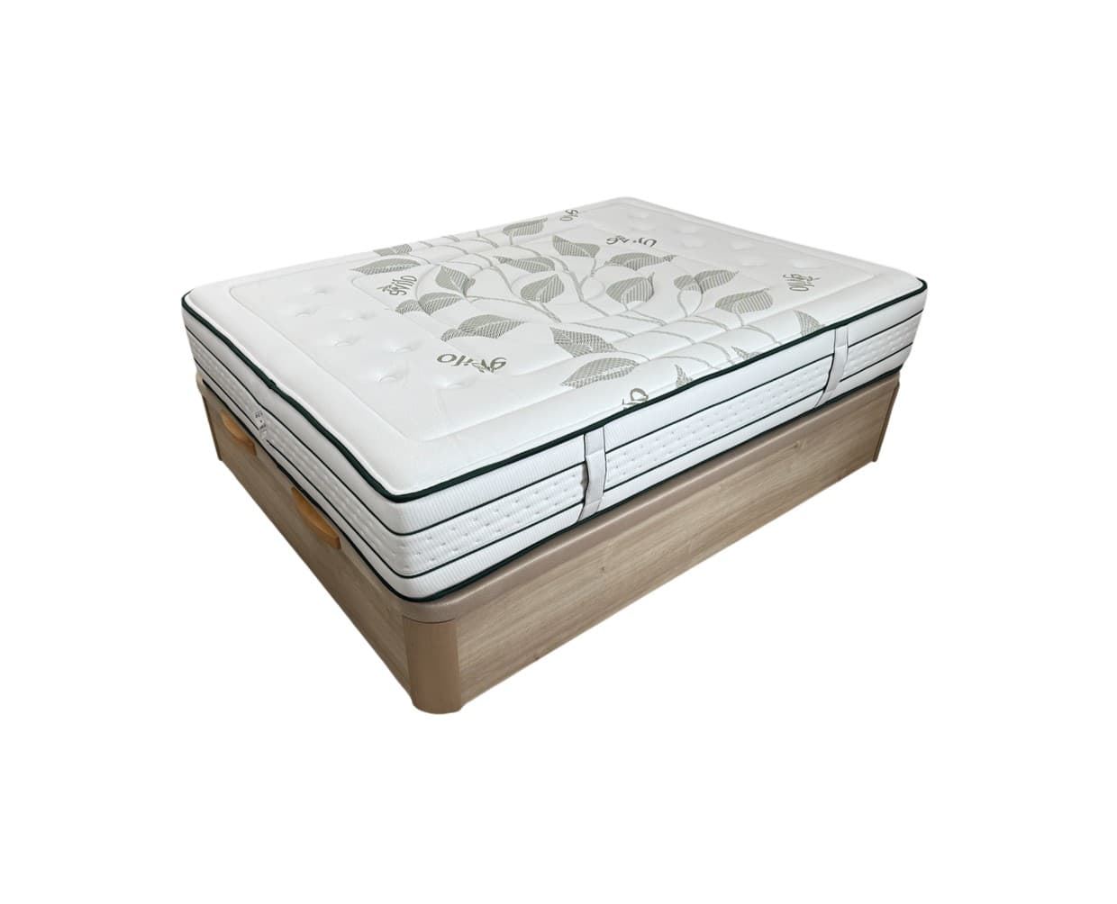 Pack Descanso: Colchón Muelle-Ensacado OLIVE + Canapé abatible + Almohada Viscoelástica - Imagen 1