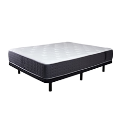 Pack Descanso: Colchón Muelle-Visco JUMBO + Somier + Almohada Viscoelástica - Imagen 1
