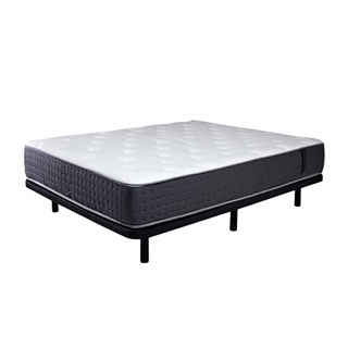 Pack Descanso: Colchón Muelle-Visco JUMBO + Somier + Almohada Viscoelástica - Imagen 1