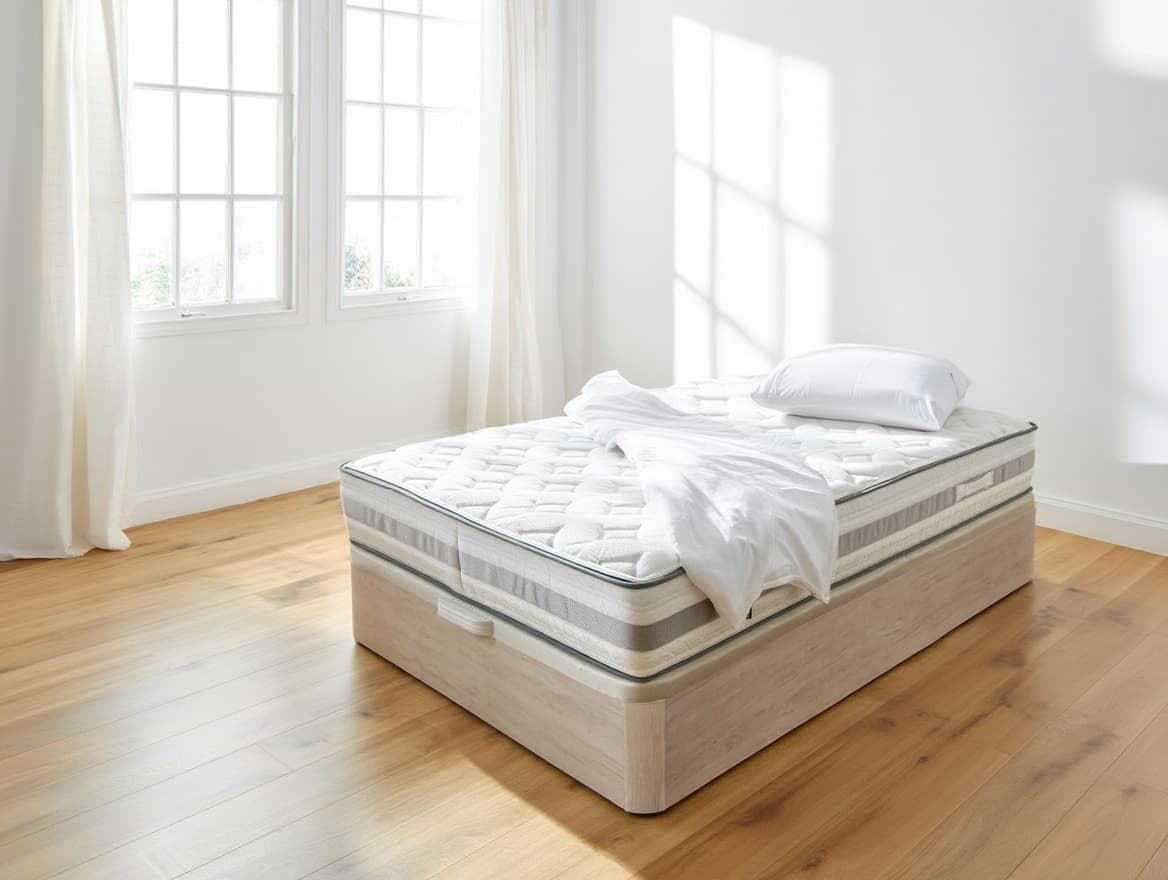 Pack Descanso: Colchón Muelle-Visco PREMIUM + Canapé abatible + Almohada Viscoelástica - Imagen 2