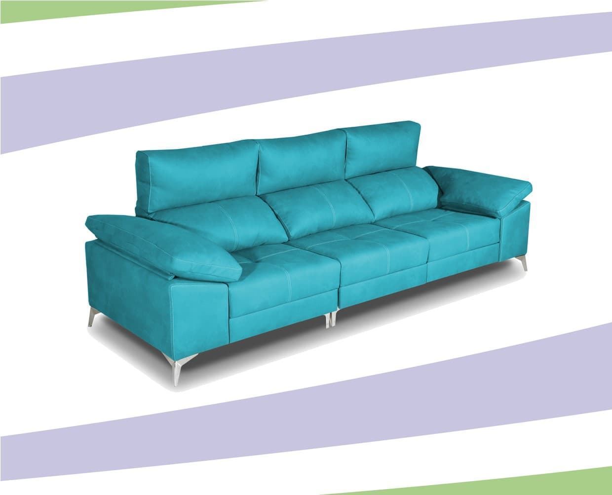 SOFA 3 y 2 PLAZAS MOD. BLUE - Imagen 1